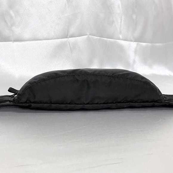 Prada Body Bag Black Tessuto 2VL132 Belt Nylon PRADA Triangle Plate Waist Pou... - Picture 5 of 10